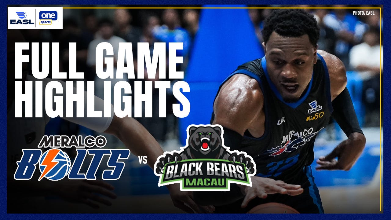 Meralco secures third win by beating Macau in Brownlee debut game | EASL Highlights